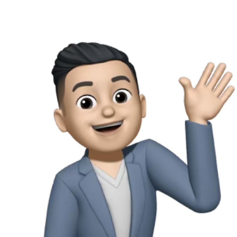Yogesh's Memoji waving Hi